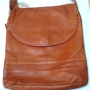 Kenneth Cole Leather Shoulder Bag, Brown